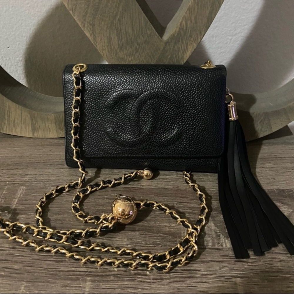 ⚜️🖤Chanel Wallet Pearl Crush Style Adjustable Crossbody Chain BumBag